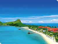 Poročno potovanje, Karibi, St Lucia hotel Sandals Grande
